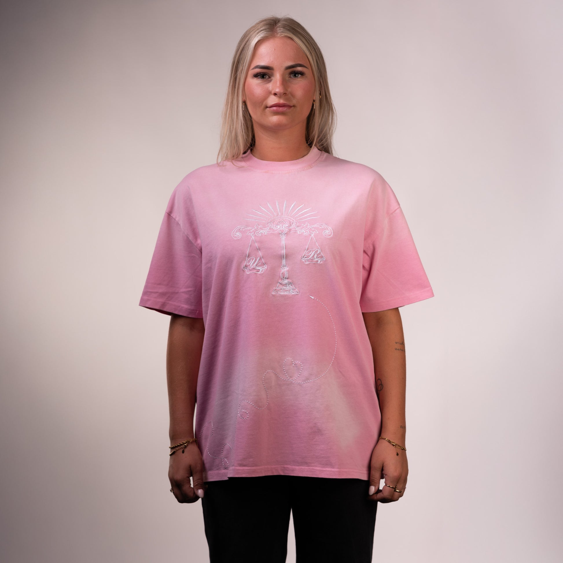 Rosy Pink Acid Washed T-shirt
