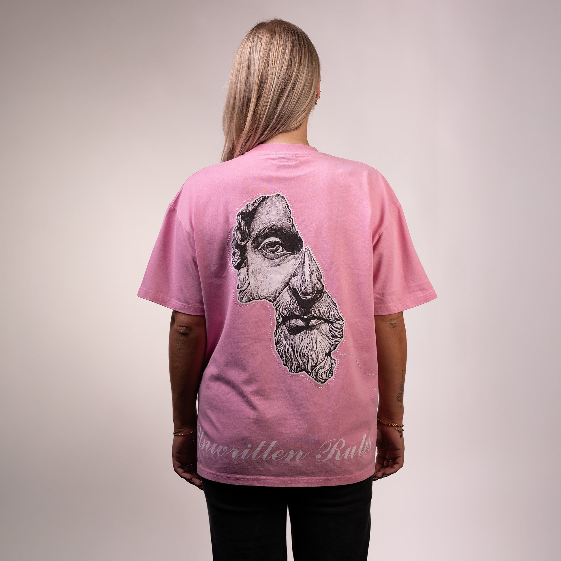 Rosy Pink Acid Washed T-shirt