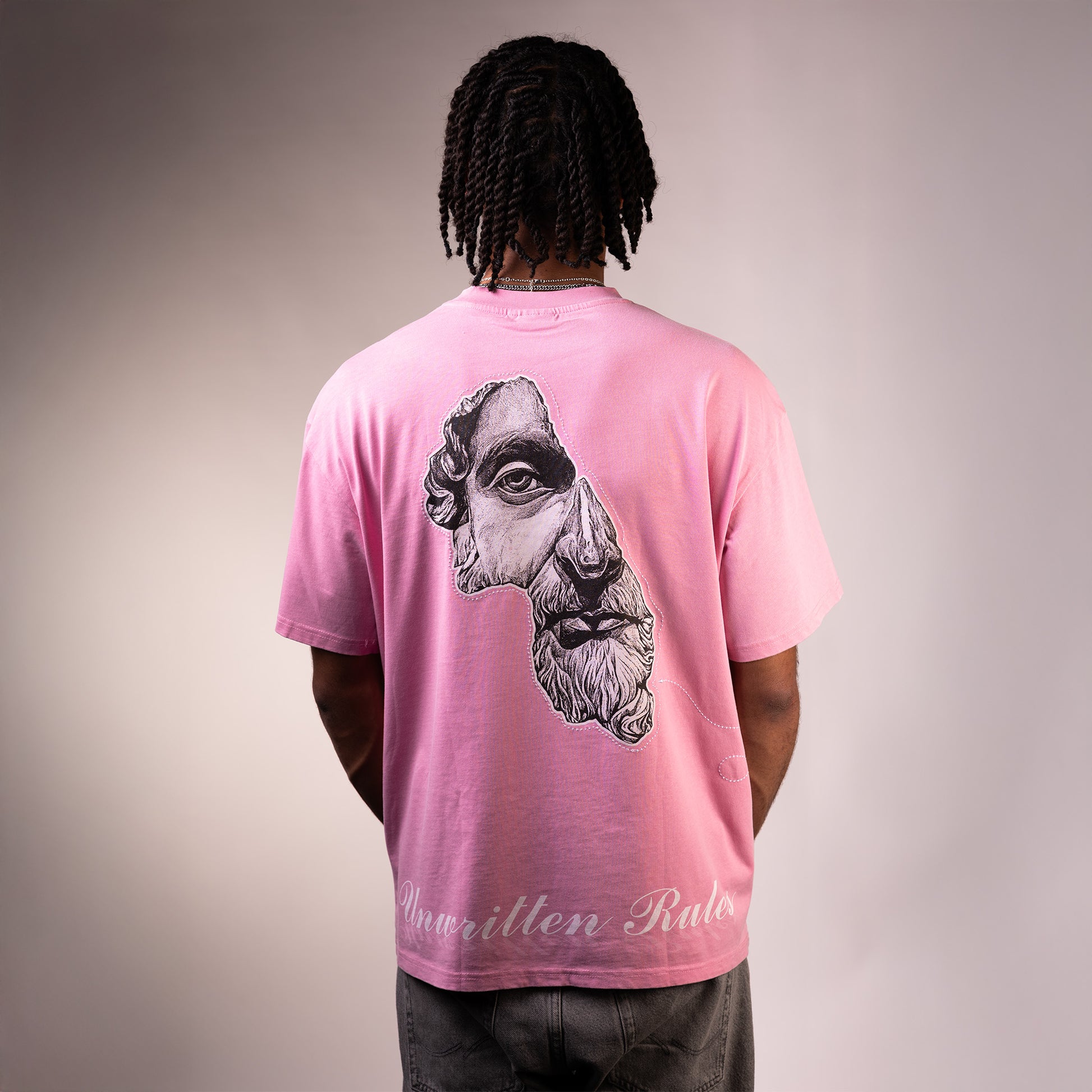Rosy Pink Acid Washed T-shirt