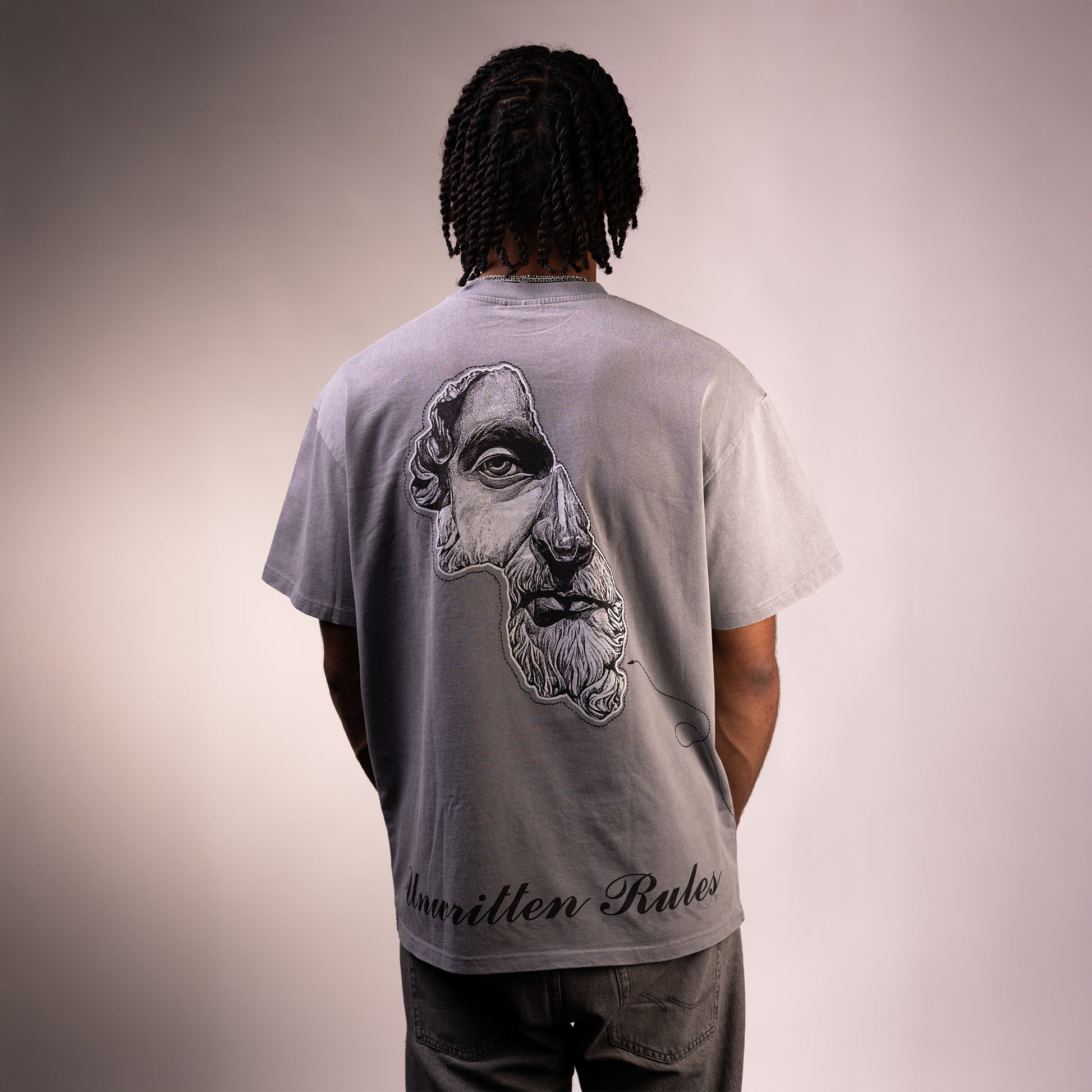 Shadow Grey Acid Washed T-shirt