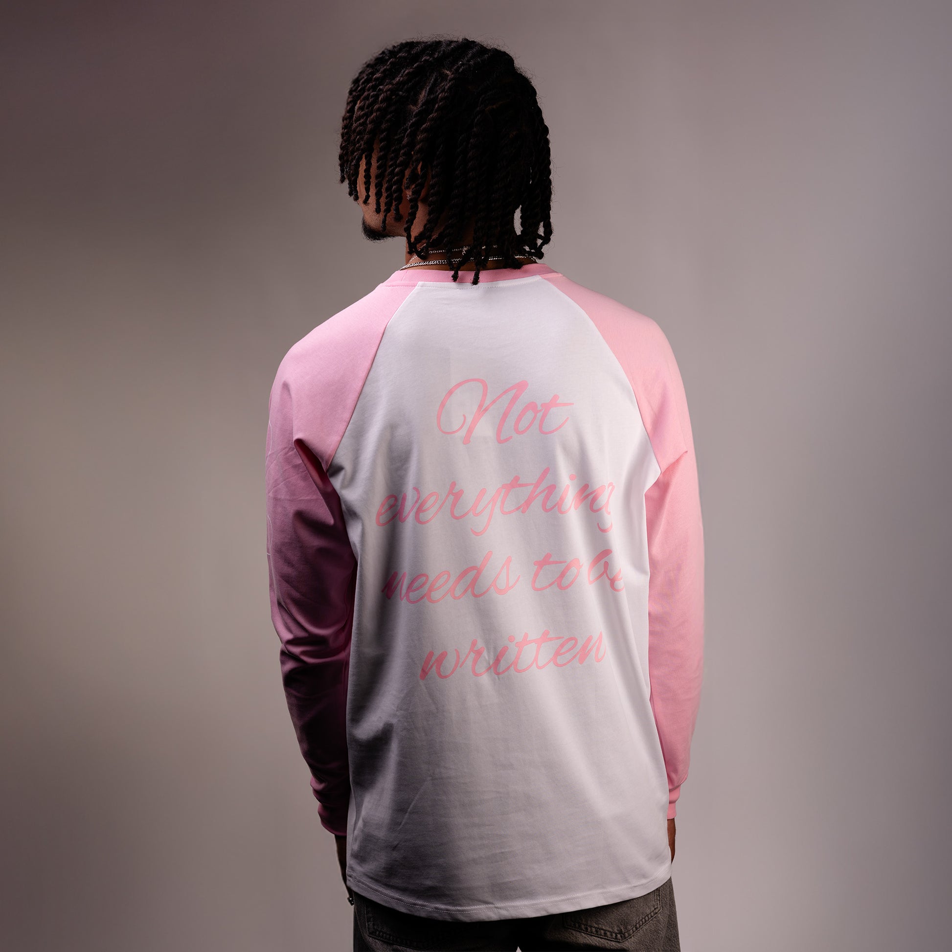 Blush Long Sleeve Pink/White