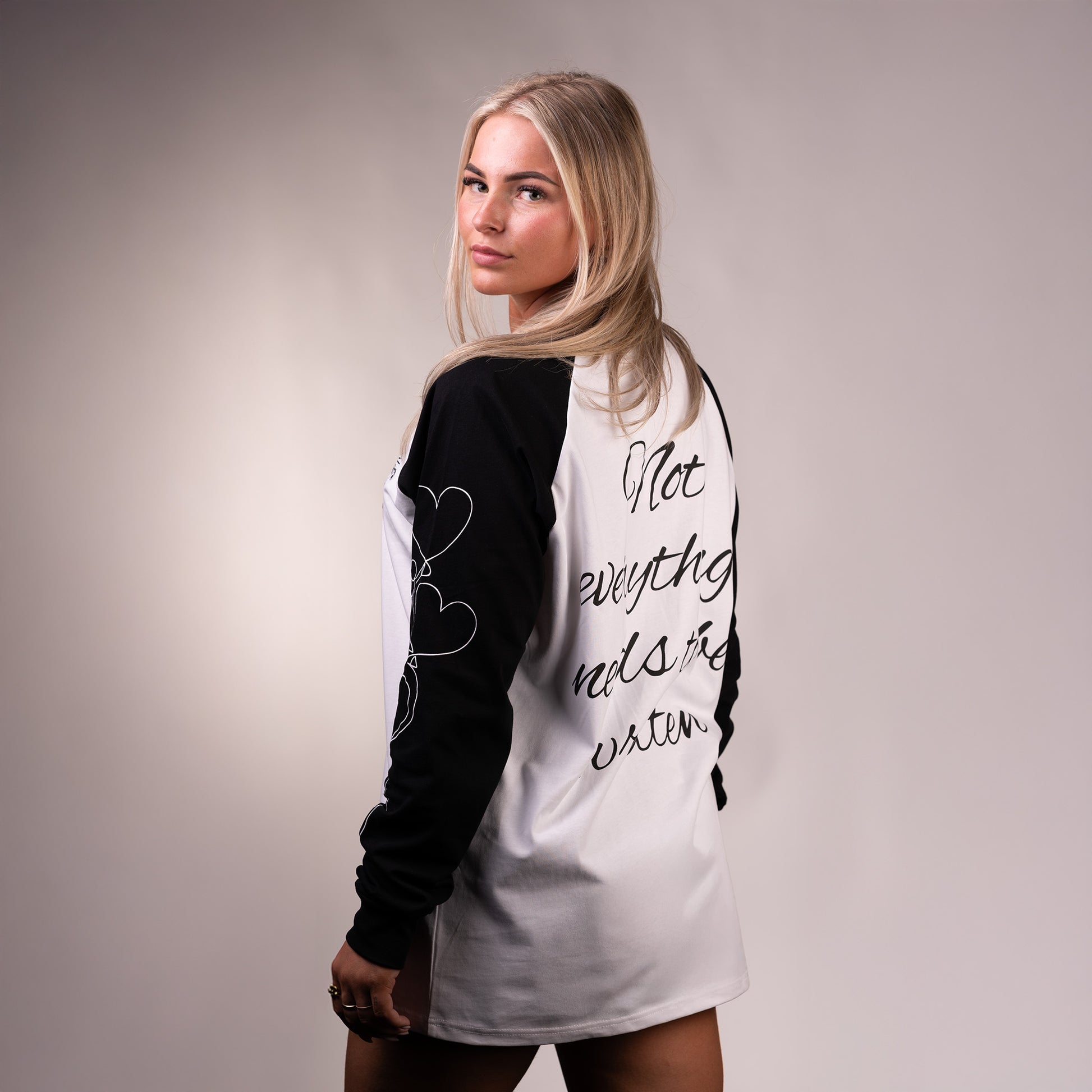 Midnight Long Sleeve Black/White